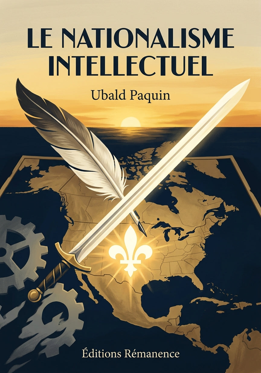 Livre Le nationalisme intellectuel par Ubald Paquin - Couverture - Editions Remanence