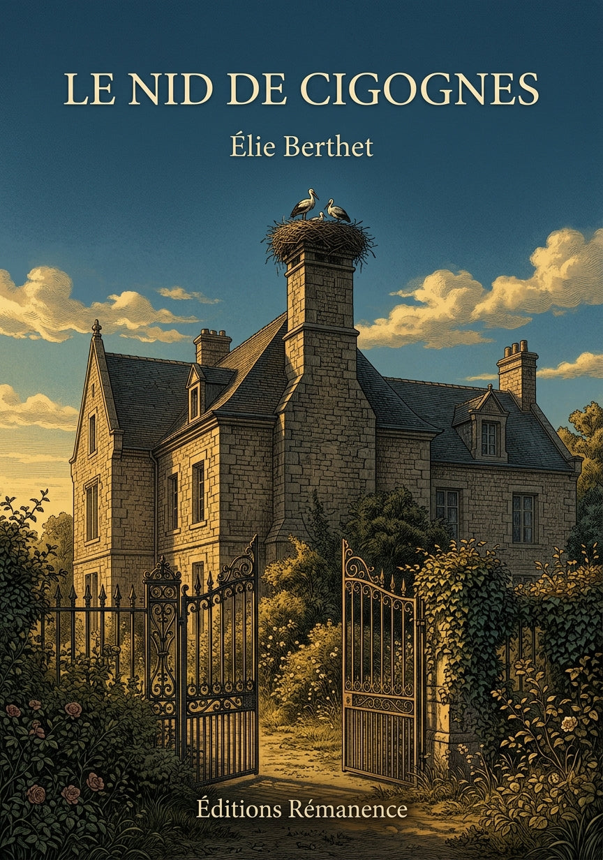 Livre Le Nid de cigognes par Élie Berthet - Couverture - Editions Remanence