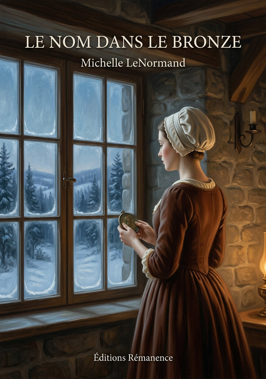 Livre Le Nom dans le bronze par Michelle LeNormand - Couverture - Editions Remanence
