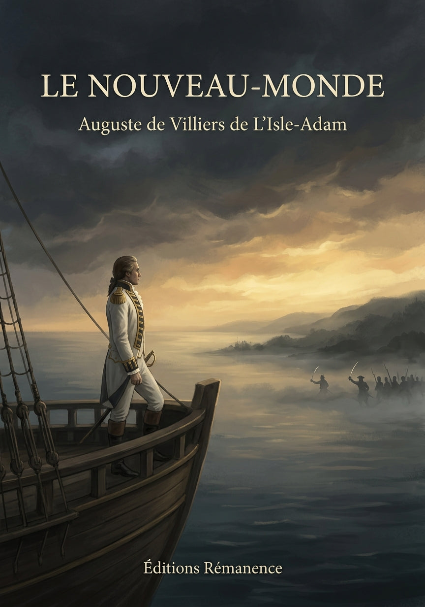 Livre Le Nouveau-Monde par Auguste de Villiers de L’Isle-Adam - Couverture - Editions Remanence