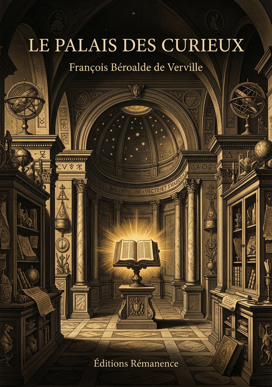 Livre Le Palais des Curieux par François Béroalde de Verville - Couverture - Editions Remanence