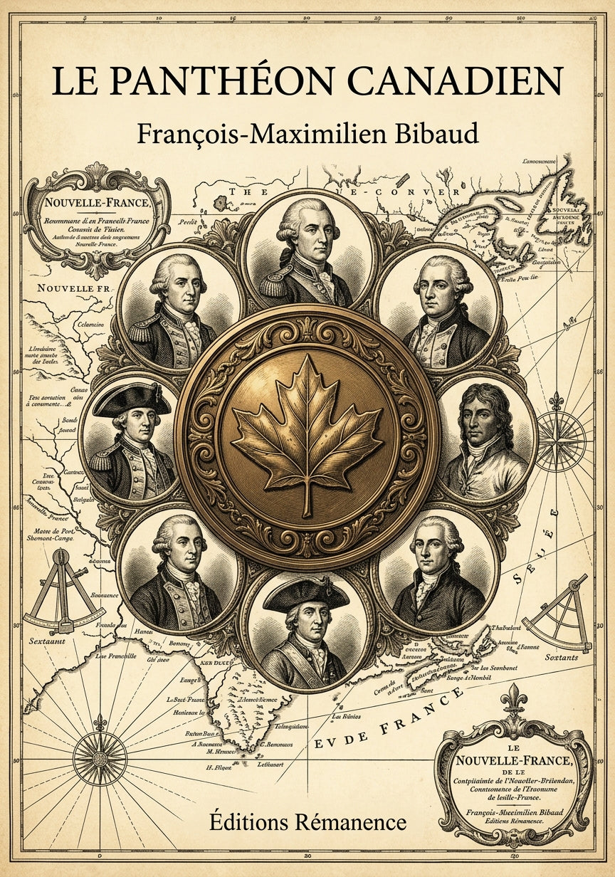 Livre Le Panthéon canadien par François-Maximilien Bibaud - Couverture - Editions Remanence