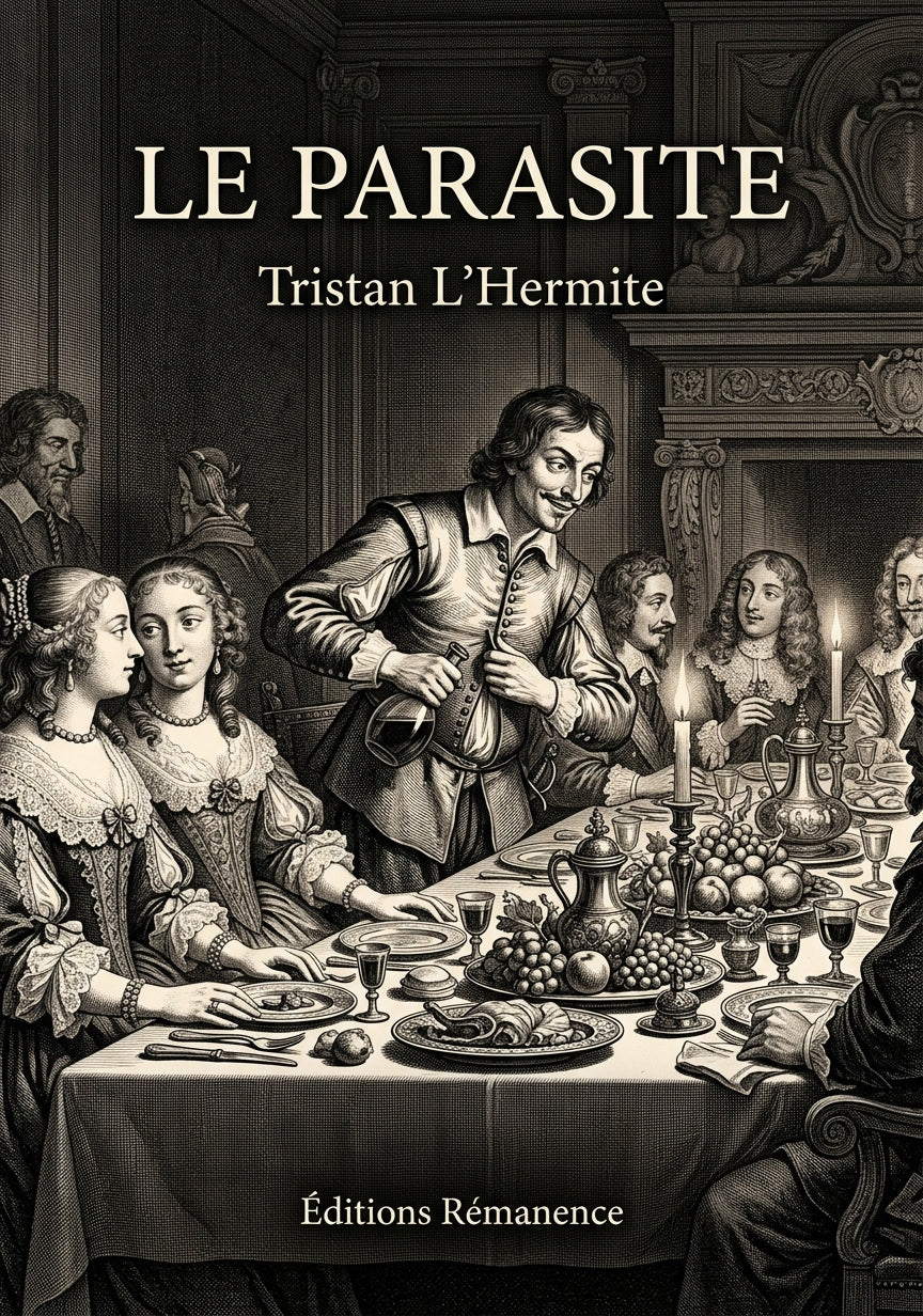 Livre Le Parasite par Tristan L’Hermite - Couverture - Editions Remanence
