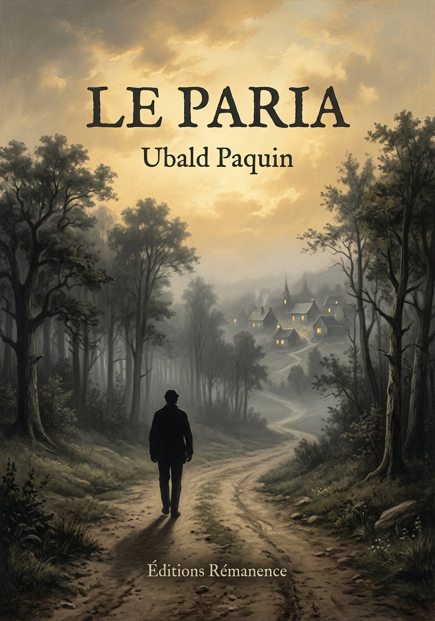 Livre Le Paria par Ubald Paquin - Couverture - Editions Remanence
