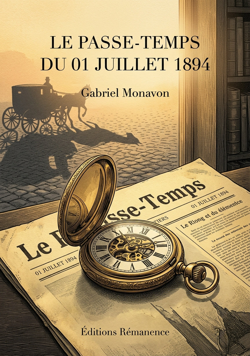 Livre Le Passe-Temps du 01 juillet 1894 par Gabriel Monavon - Couverture - Editions Remanence
