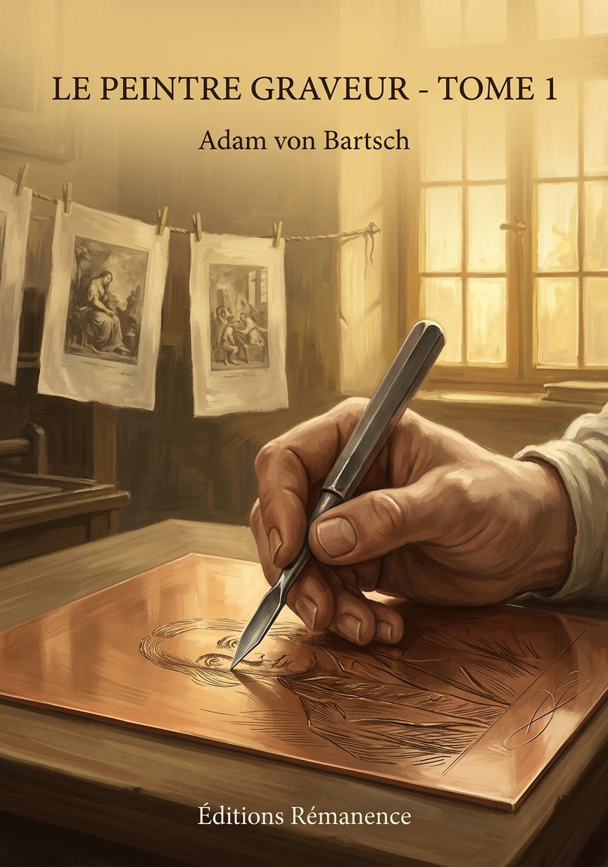 Livre Le peintre graveur - Tome 1 par Adam von Bartsch - Couverture - Editions Remanence