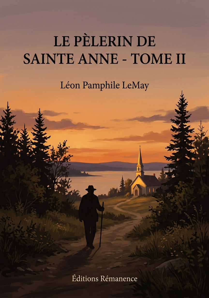 Livre Le pèlerin de Sainte Anne - Tome II par Léon Pamphile LeMay - Couverture - Editions Remanence
