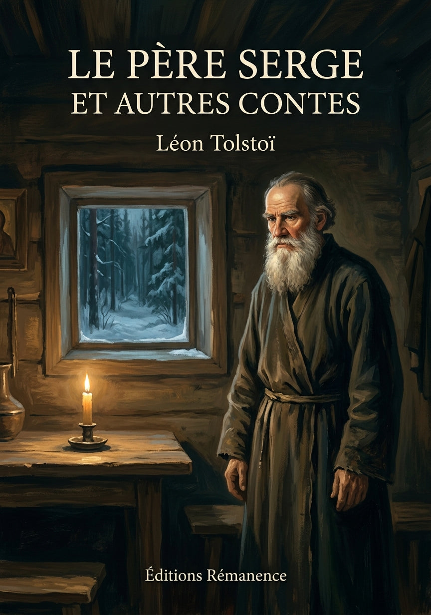 Livre Le Père Serge et autres contes par Léon Tolstoï - Couverture - Editions Remanence