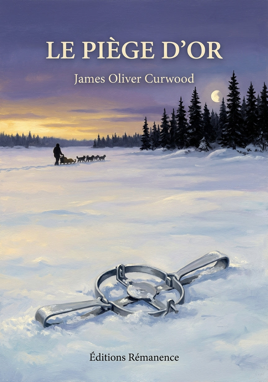 Livre Le Piège d’or par James Oliver Curwood - Couverture - Editions Remanence
