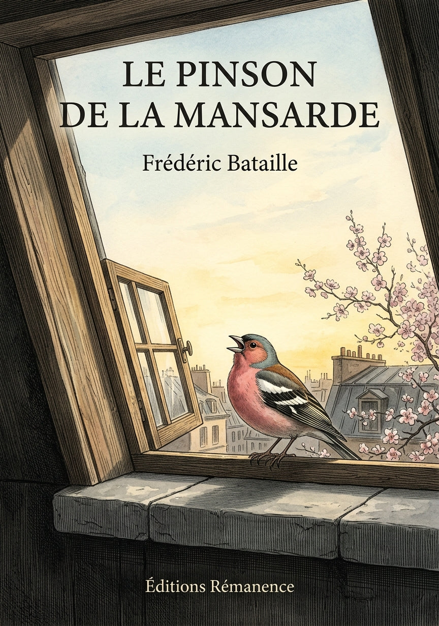 Livre Le Pinson de la mansarde par Frédéric Bataille - Couverture - Editions Remanence