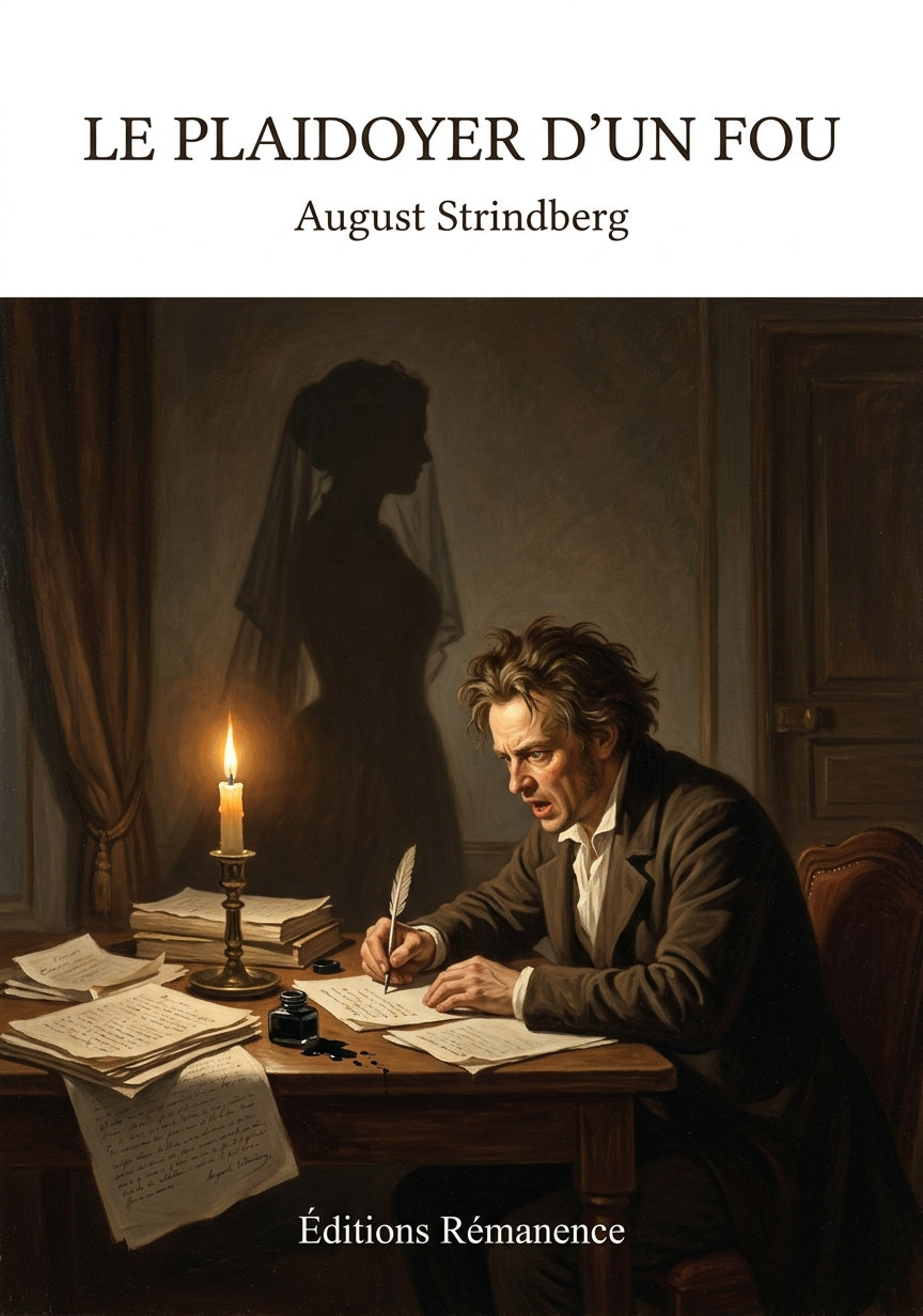 Livre Le Plaidoyer d’un fou par August Strindberg - Couverture - Editions Remanence