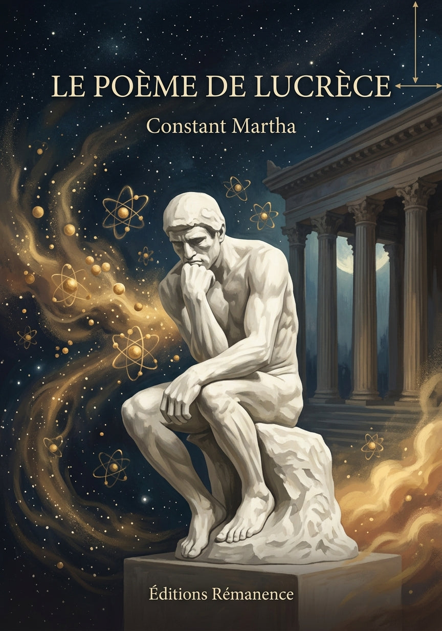 Livre Le Poème de Lucrèce par Constant Martha - Couverture - Editions Remanence