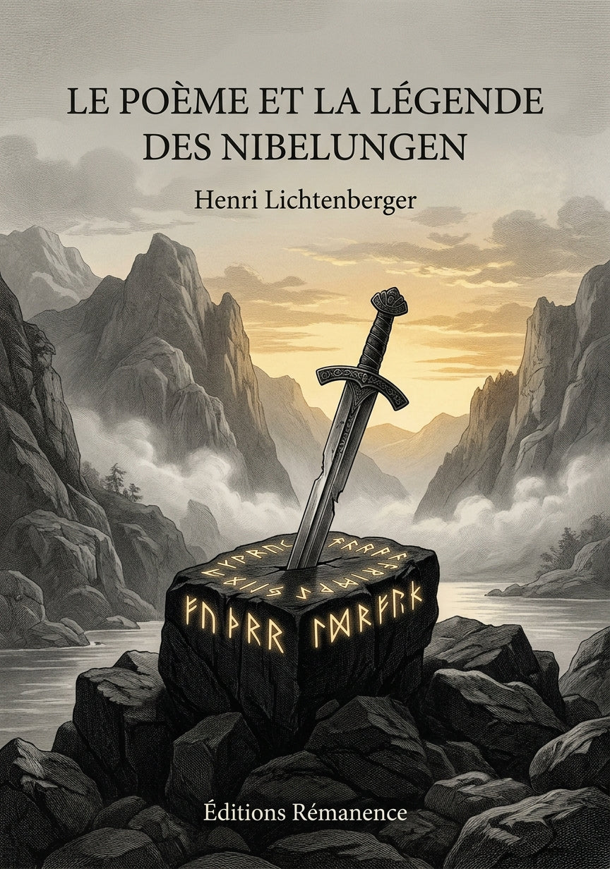 Livre Le Poème et la légende des Nibelungen par Henri Lichtenberger - Couverture - Editions Remanence