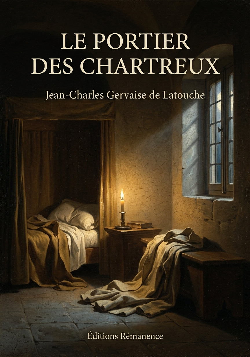 Livre Le Portier des Chartreux par Jean-Charles Gervaise de Latouche - Couverture - Editions Remanence