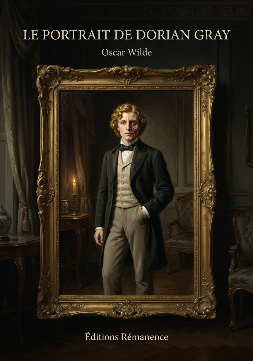 Livre Le Portrait de Dorian Gray par Oscar Wilde - Couverture - Editions Remanence