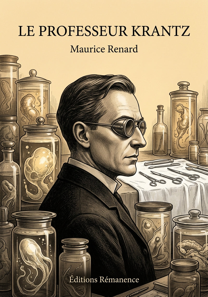 Livre Le Professeur Krantz par Maurice Renard - Couverture - Editions Remanence