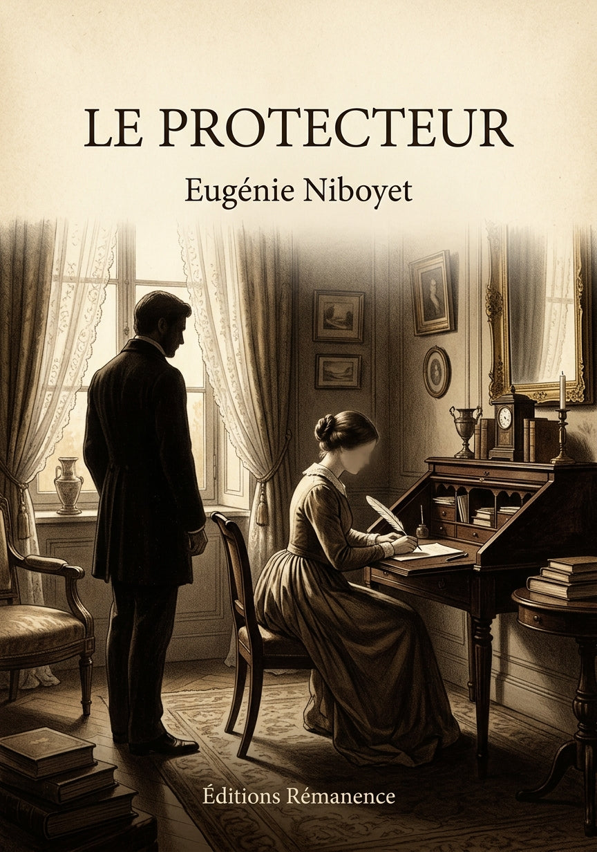Livre Le Protecteur par Eugénie Niboyet - Couverture - Editions Remanence