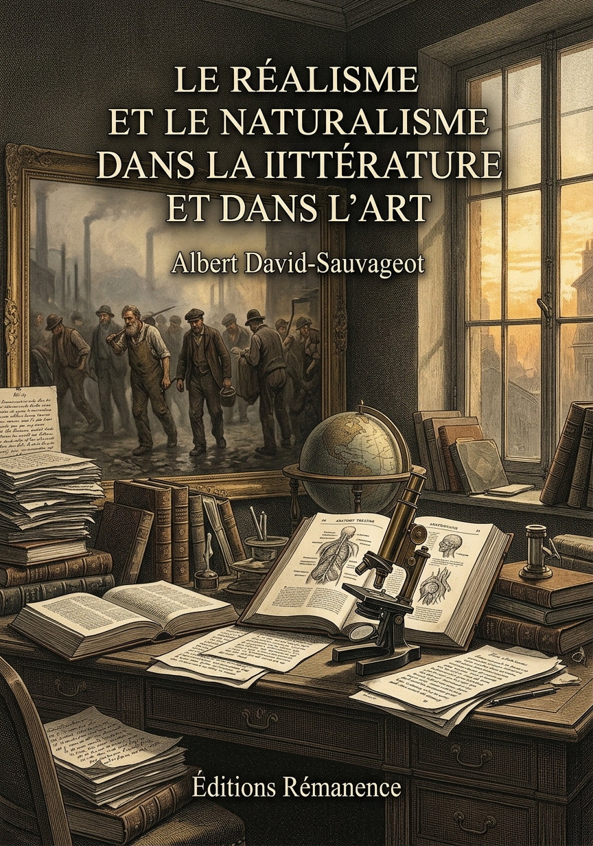 Livre Le Réalisme et le Naturalisme dans la littérature et dans l’art par Albert David-Sauvageot - Couverture - Editions Remanence
