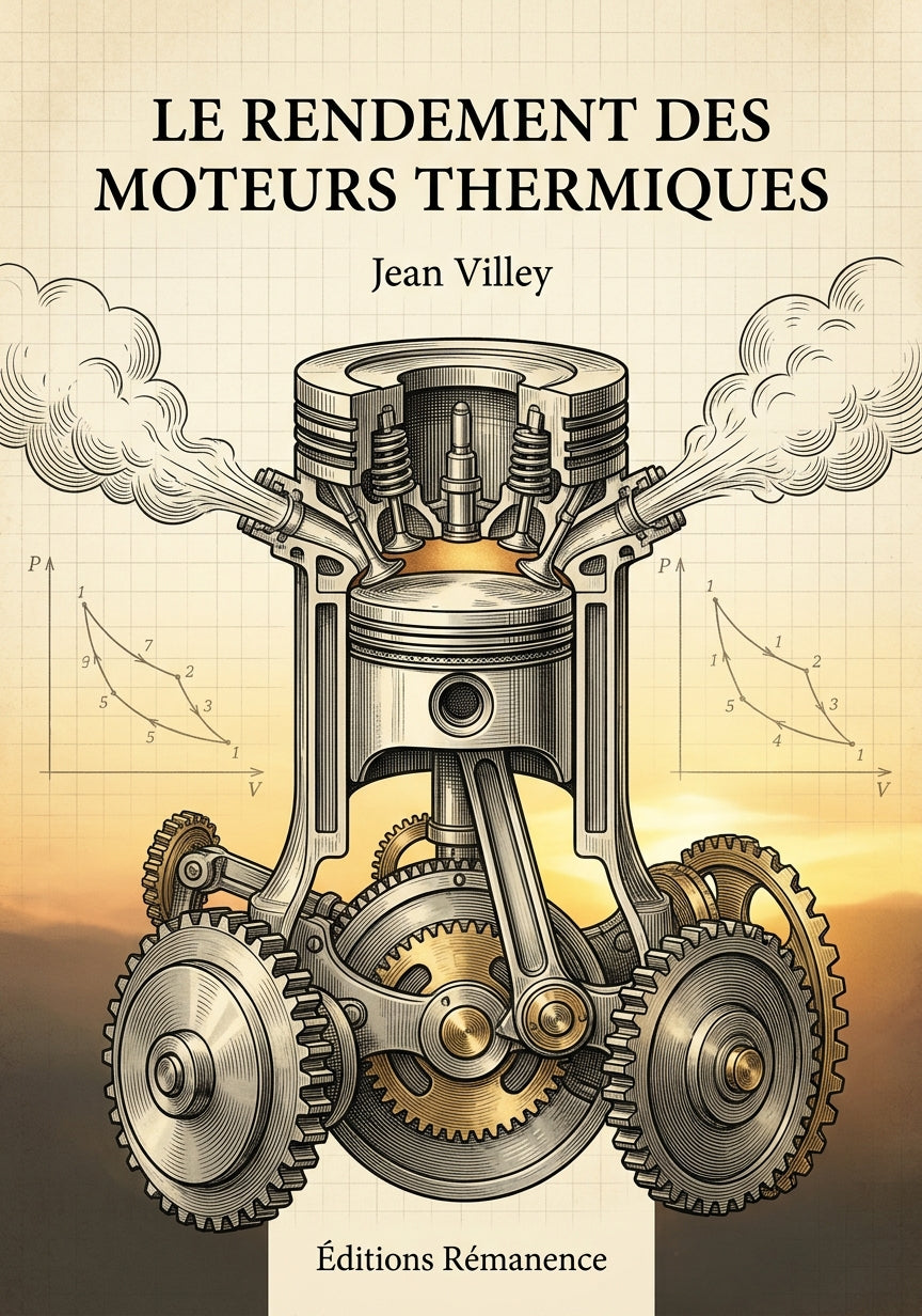 Livre Le Rendement des moteurs thermiques par Jean Villey - Couverture - Editions Remanence