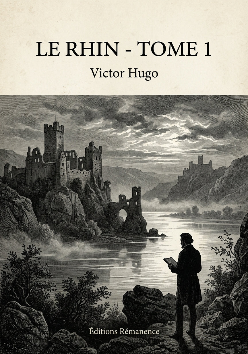 Livre Le Rhin - Tome 1 par Victor Hugo - Couverture - Editions Remanence