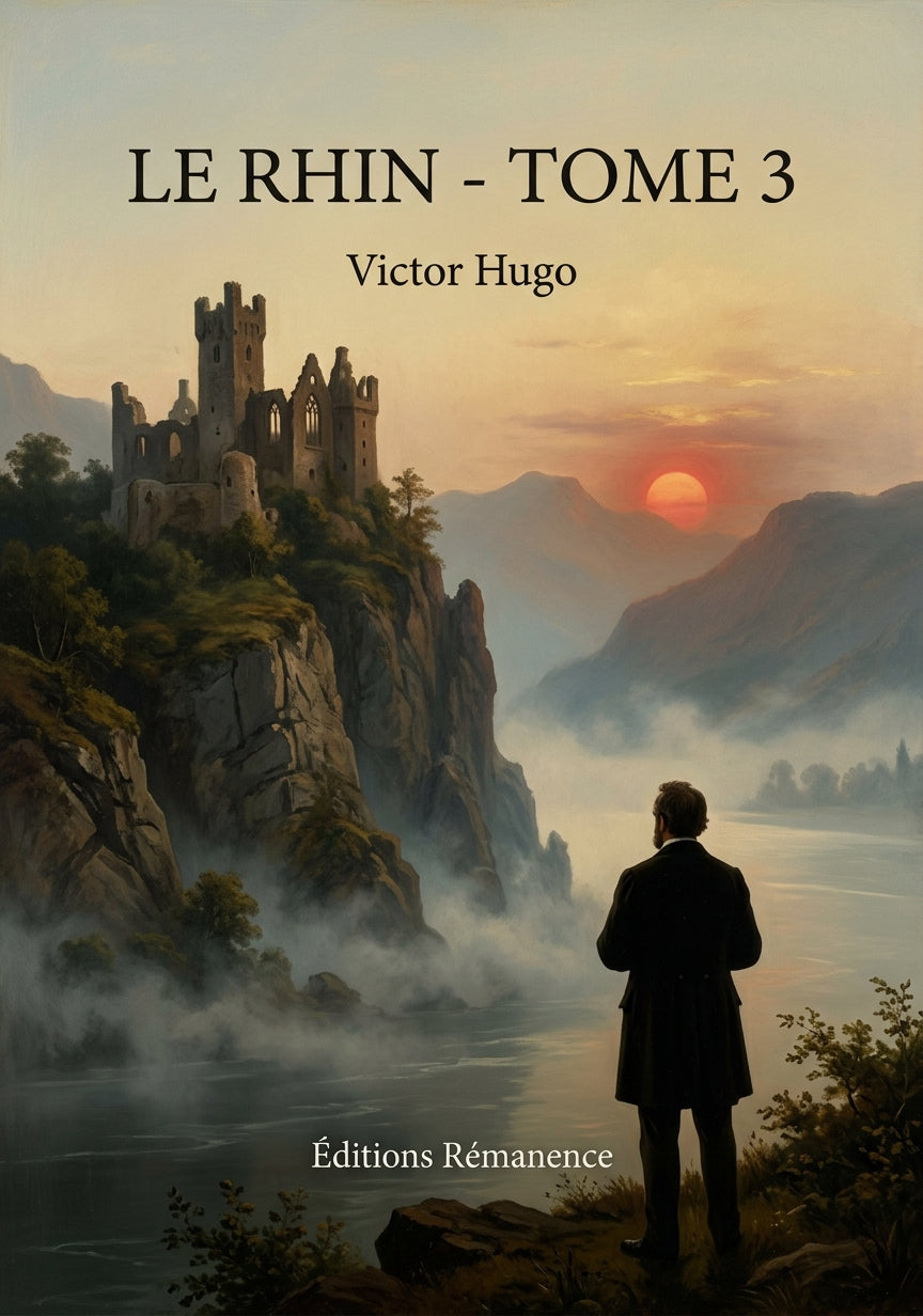 Livre Le Rhin - Tome 3 par Victor Hugo - Couverture - Editions Remanence