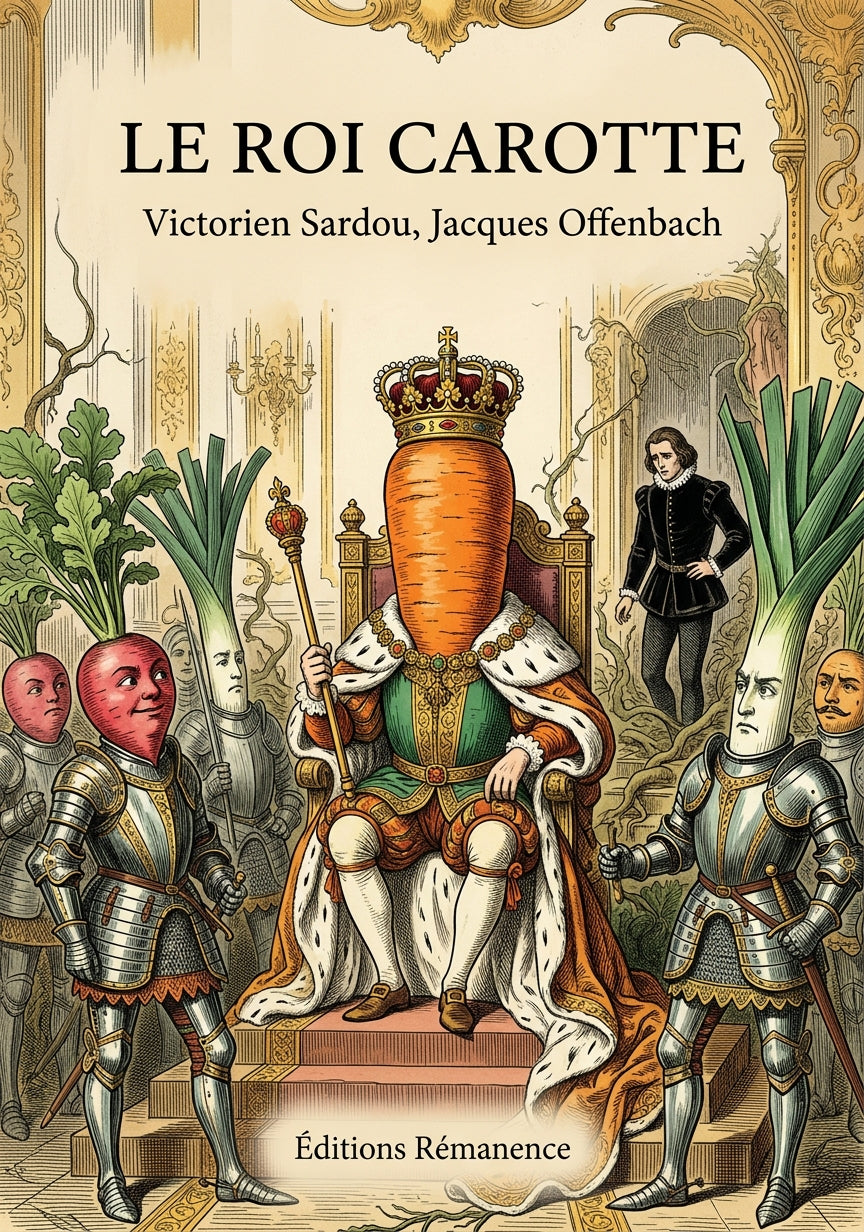 Livre Le Roi Carotte par Victorien Sardou, Jacques Offenbach - Couverture - Editions Remanence