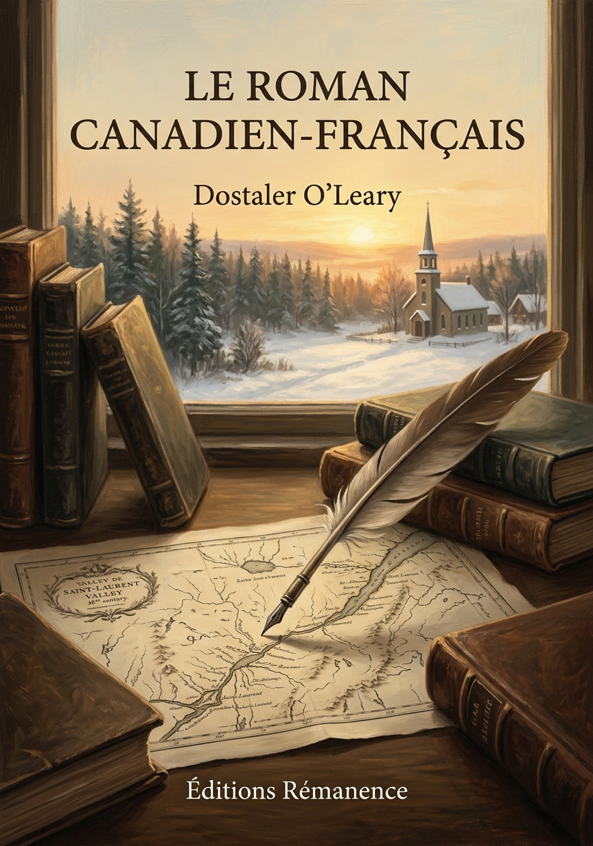 Livre Le roman canadien-français par Dostaler O’Leary - Couverture - Editions Remanence