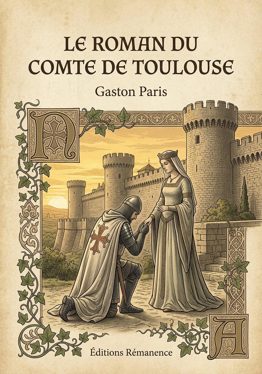 Livre Le Roman du Comte de Toulouse par Gaston Paris - Couverture - Editions Remanence