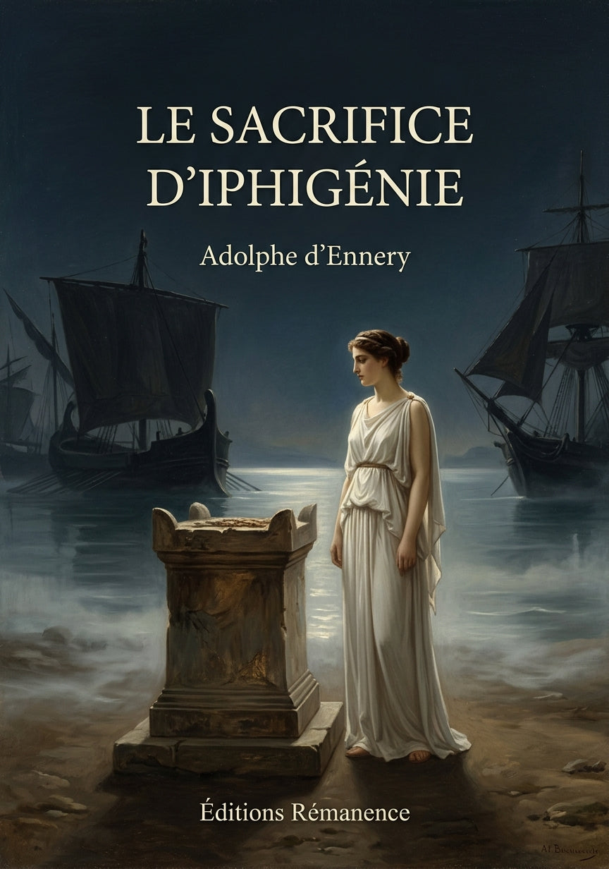 Livre Le sacrifice d’Iphigénie par Adolphe d’Ennery - Couverture - Editions Remanence