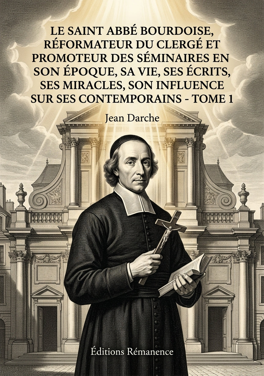 Livre Le saint abbé Bourdoise, réformateur du clergé et promoteur des séminaires en France, son époque, sa vie, ses écrits, ses miracles, son influence sur ses contemporains - Tome 1 par Jean Darche - Couverture - Editions Remanence