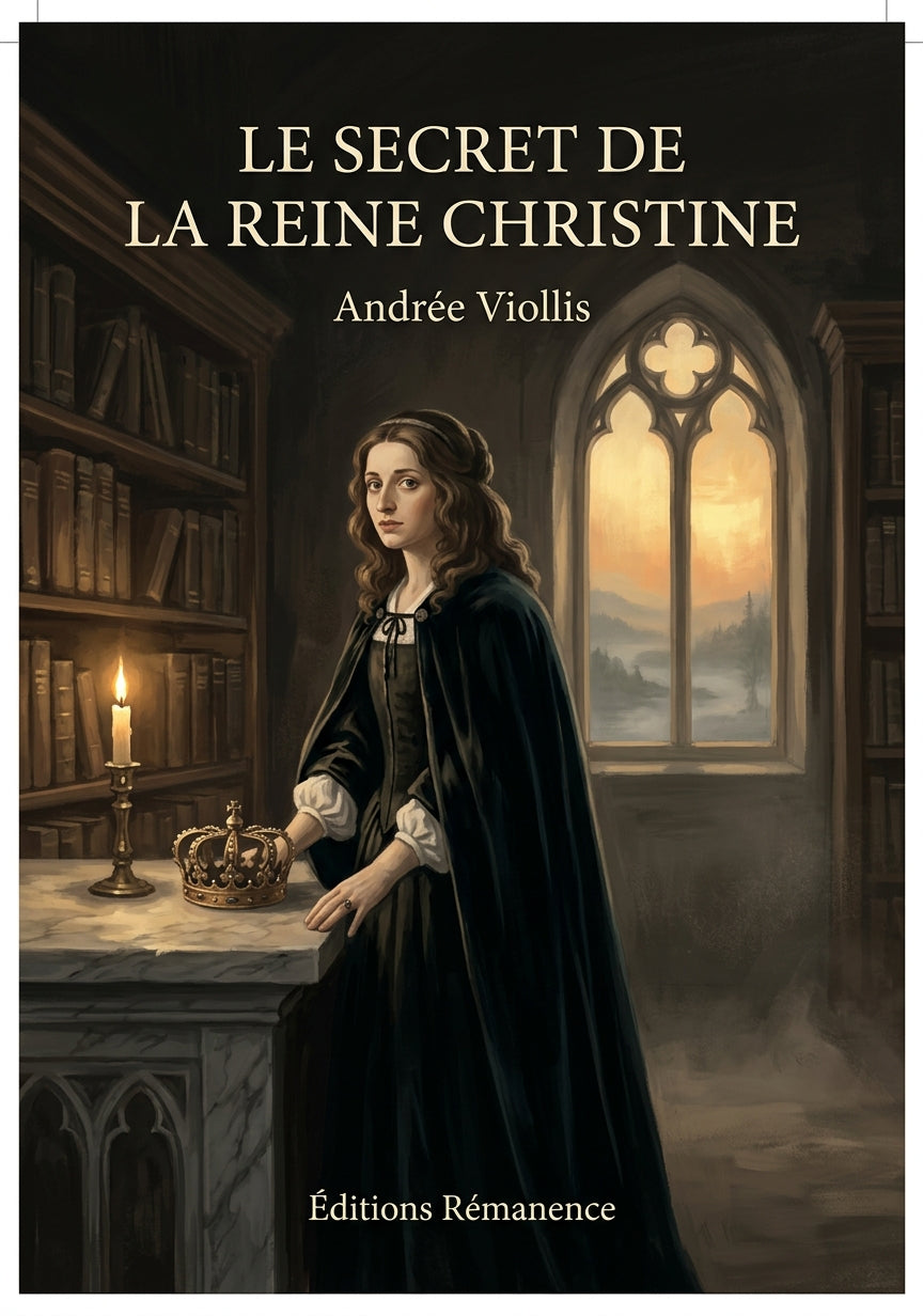 Livre Le Secret de la reine Christine par Andrée Viollis - Couverture - Editions Remanence