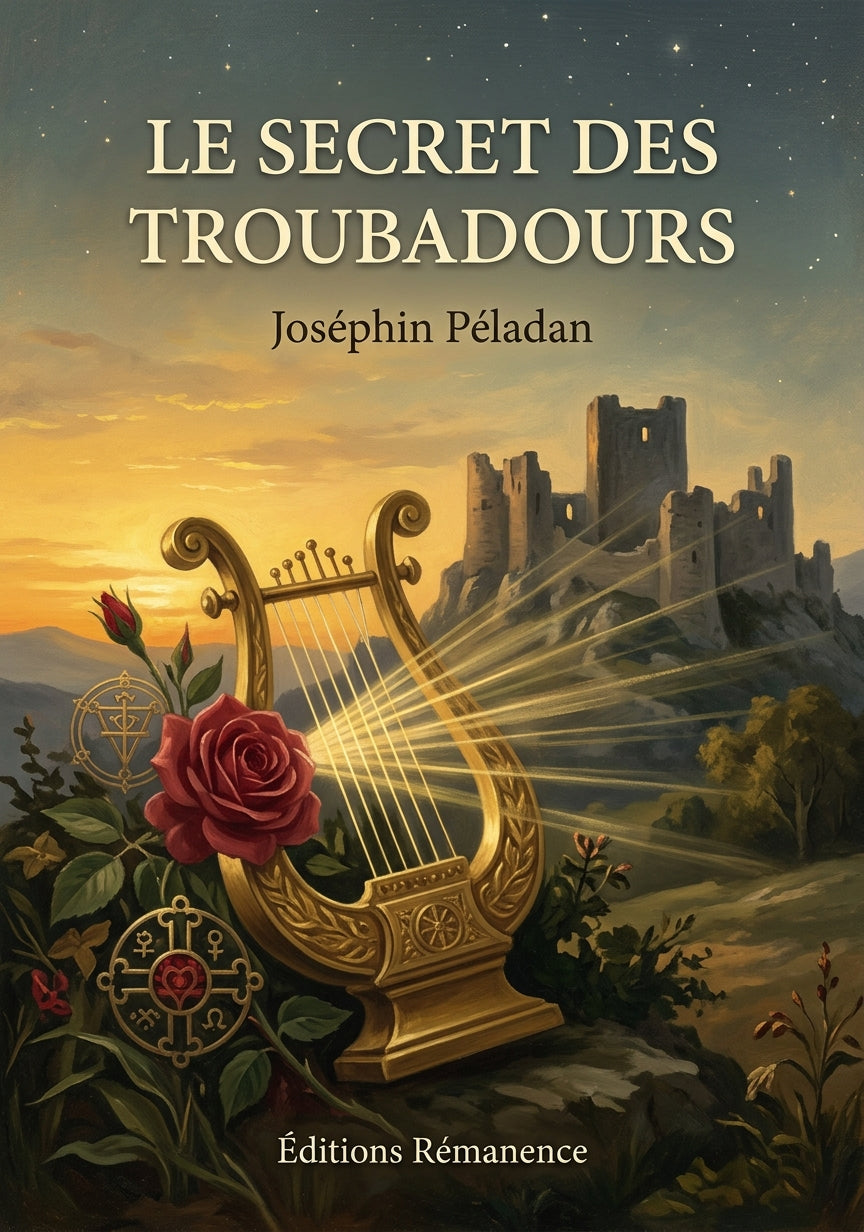 Livre Le Secret des troubadours par Joséphin Péladan - Couverture - Editions Remanence