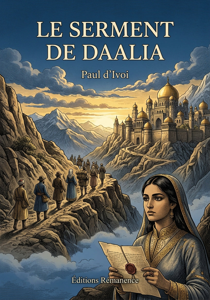 Livre Le Serment de Daalia par Paul d’Ivoi - Couverture - Editions Remanence