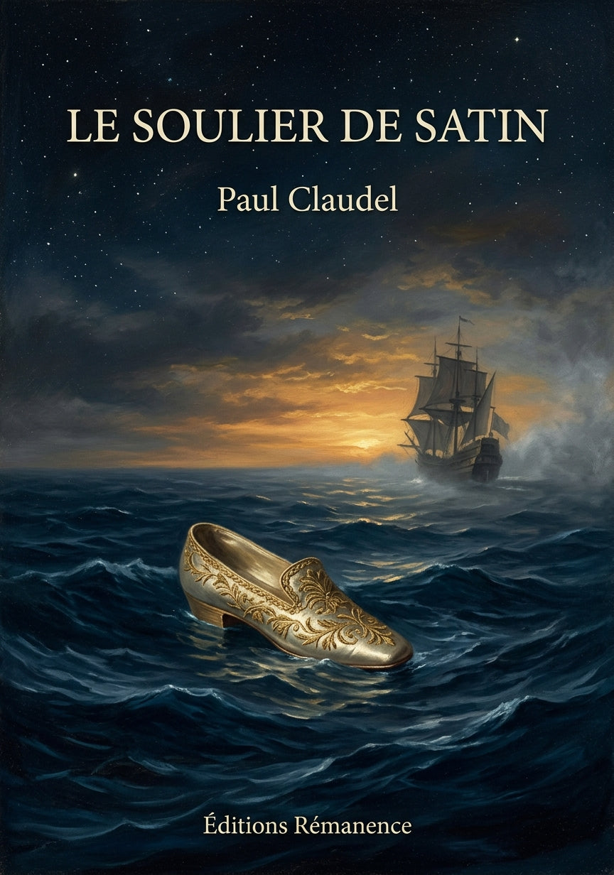 Livre Le Soulier de satin par Paul Claudel - Couverture - Editions Remanence