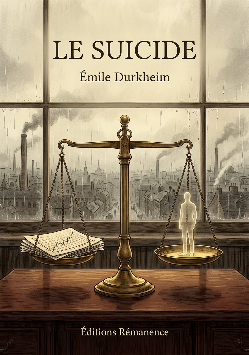 Livre Le Suicide par Émile Durkheim - Couverture - Editions Remanence