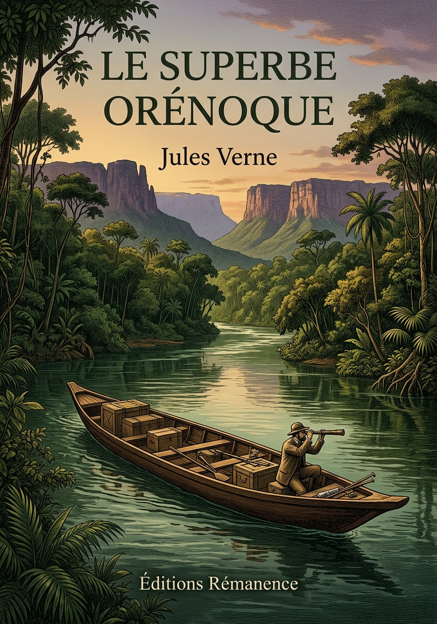 Livre Le Superbe Orénoque par Jules Verne - Couverture - Editions Remanence