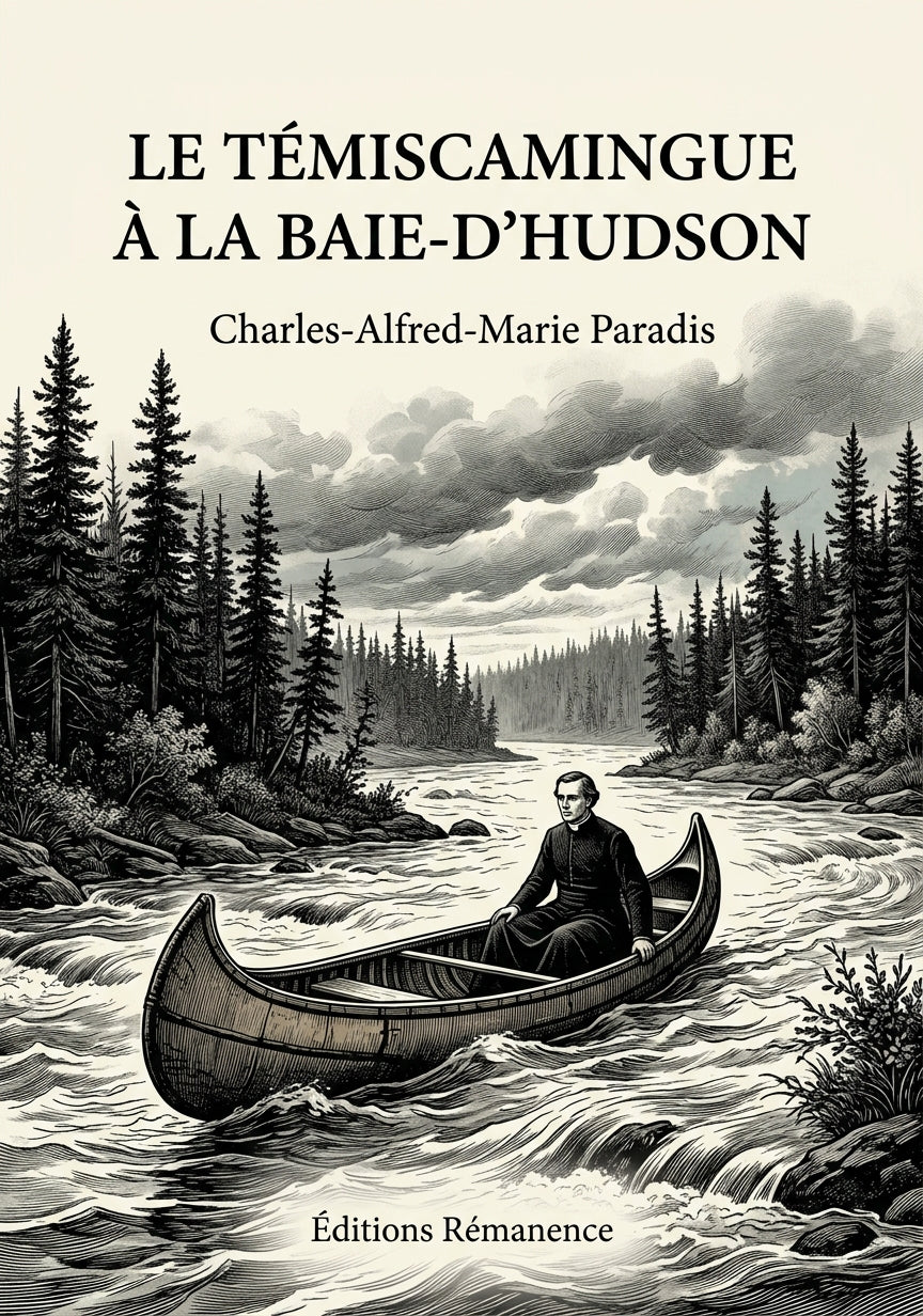 Livre Le Témiscamingue à la Baie-d’Hudson par Charles-Alfred-Marie Paradis - Couverture - Editions Remanence