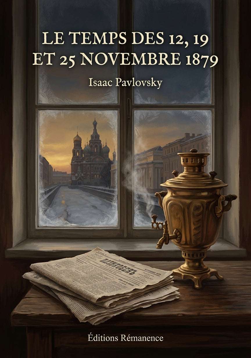Livre Le Temps des 12, 19 et 25 novembre 1879 par Isaac Pavlovsky - Couverture - Editions Remanence