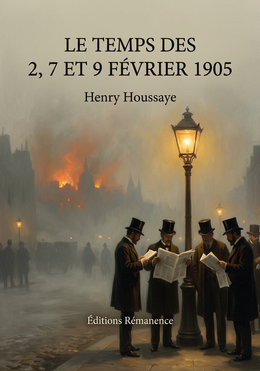 Livre Le Temps des 2, 7 et 9 février 1905 par Henry Houssaye - Couverture - Editions Remanence