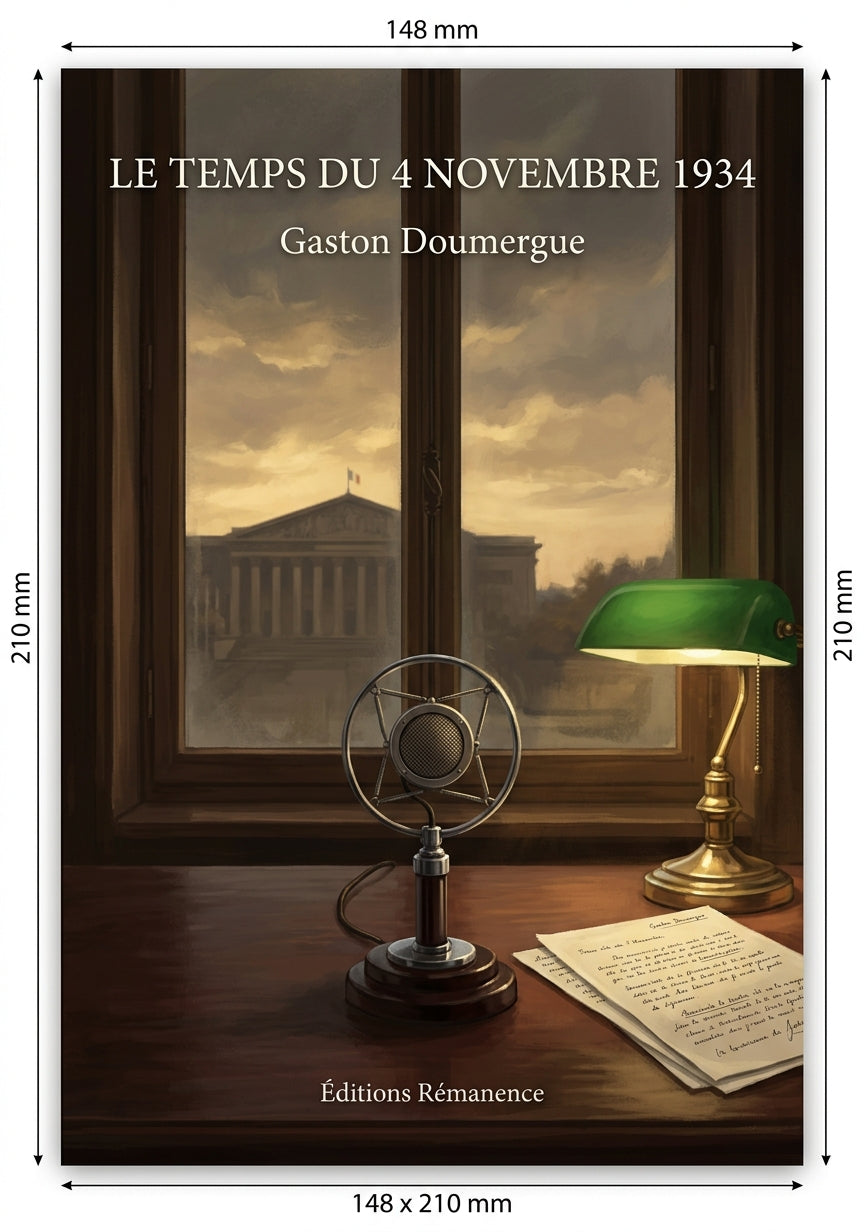 Livre Le Temps du 4 novembre 1934 par Gaston Doumergue - Couverture - Editions Remanence