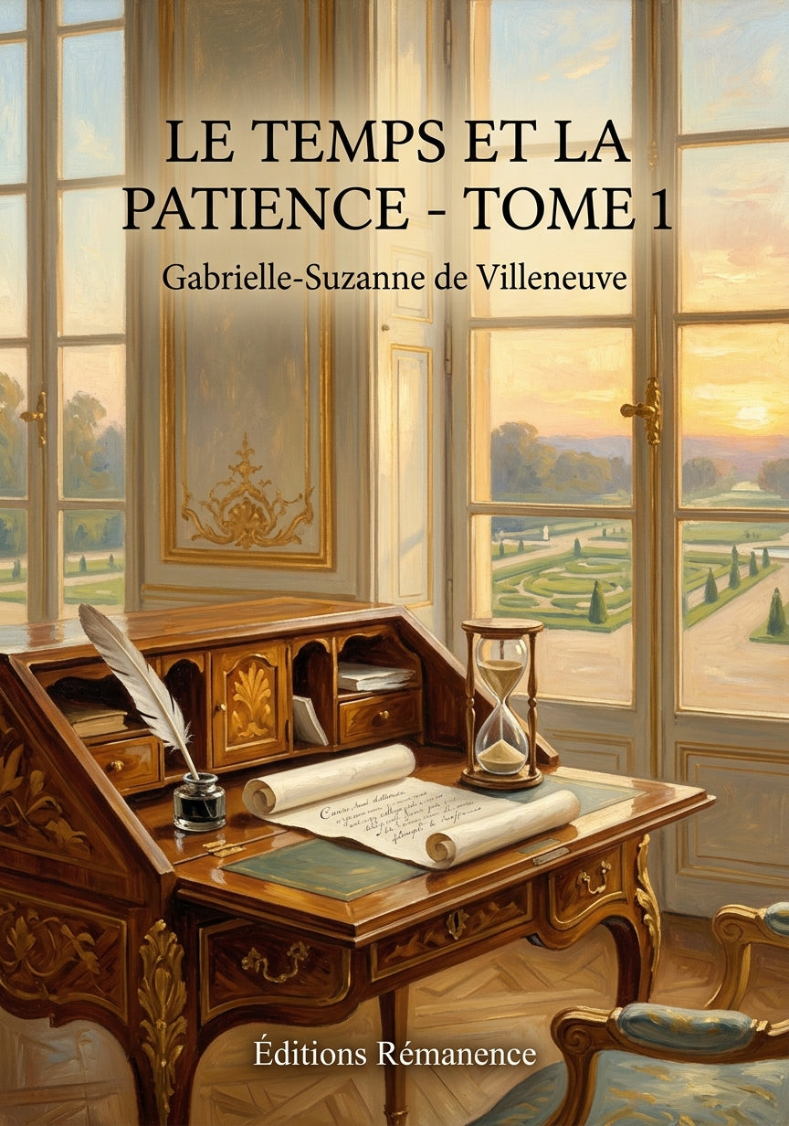Livre Le Temps et la patience - Tome 1 par Gabrielle-Suzanne de Villeneuve - Couverture - Editions Remanence