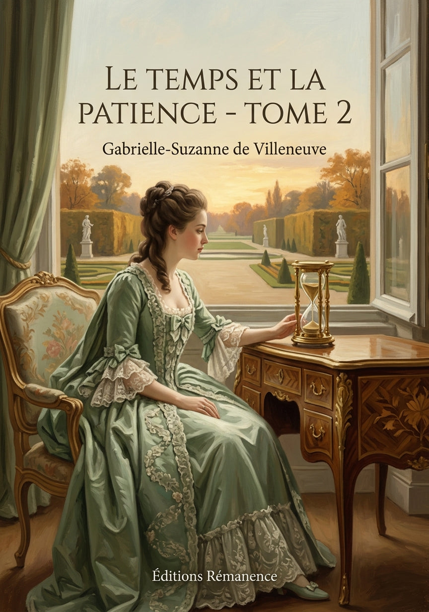 Livre Le Temps et la patience - Tome 2 par Gabrielle-Suzanne de Villeneuve - Couverture - Editions Remanence