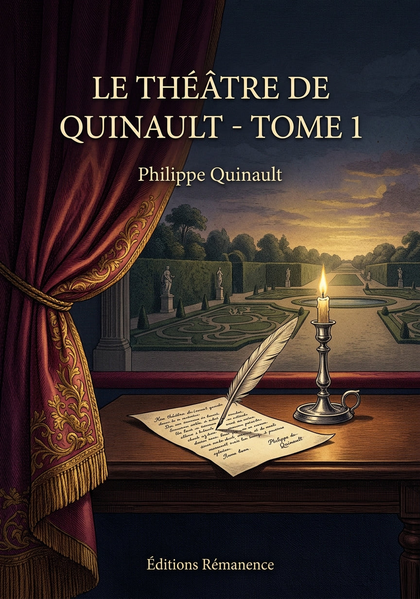 Livre Le théâtre de Quinault - Tome 1 par Philippe Quinault - Couverture - Editions Remanence