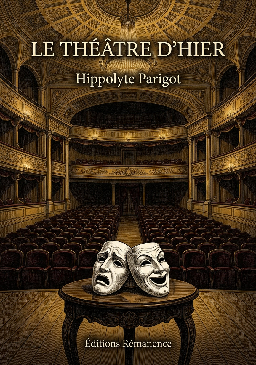 Livre Le Théâtre d’hier par Hippolyte Parigot - Couverture - Editions Remanence