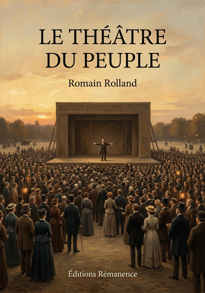 Livre Le Théâtre du peuple par Romain Rolland - Couverture - Editions Remanence