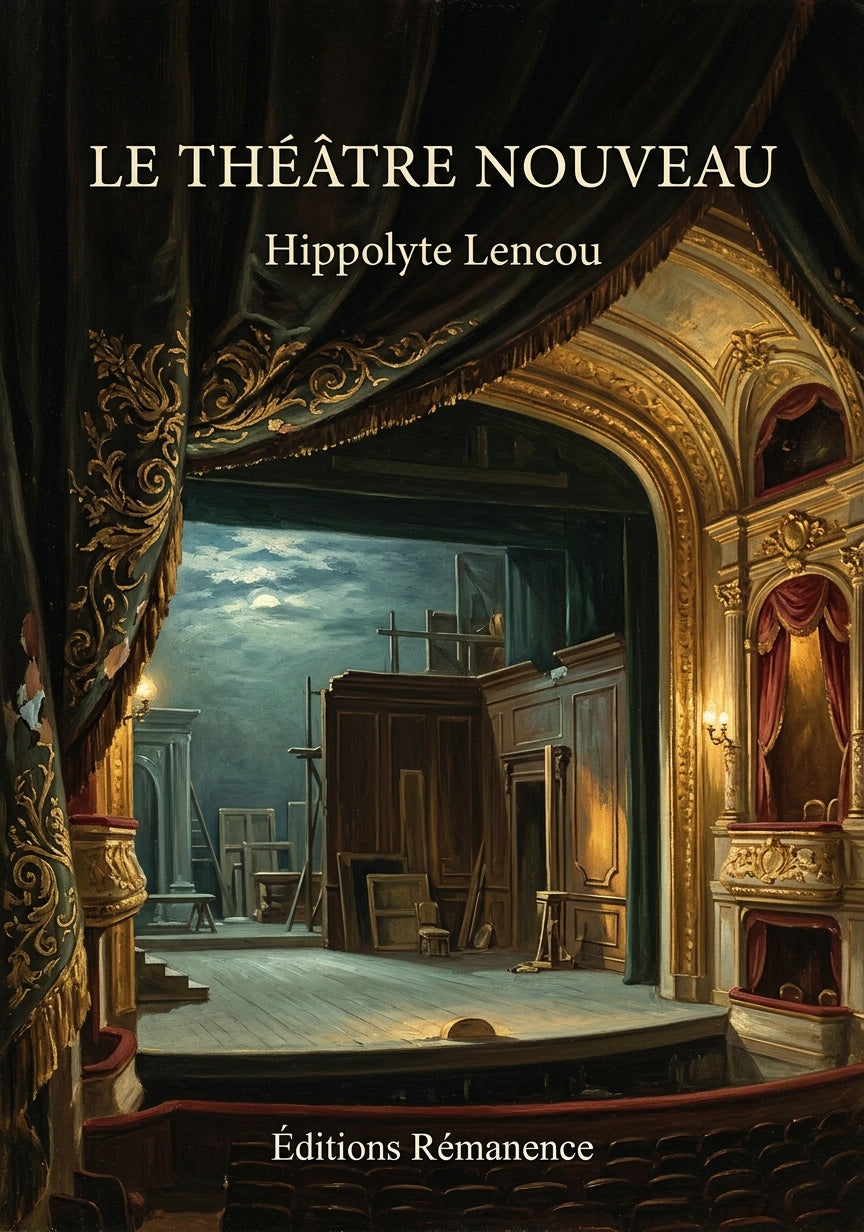 Livre Le Théâtre nouveau par Hippolyte Lencou - Couverture - Editions Remanence
