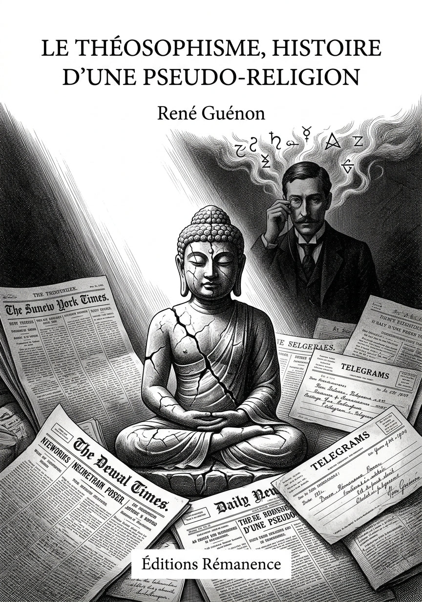 Livre Le Théosophisme, histoire d'une pseudo-religion par René Guénon - Couverture - Editions Remanence