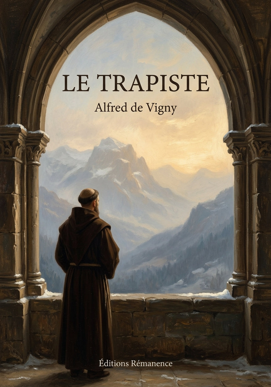 Livre Le Trapiste par Alfred de Vigny - Couverture - Editions Remanence