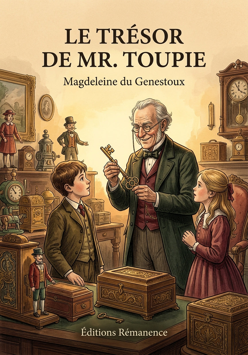 Livre Le Trésor de Mr. Toupie par Magdeleine du Genestoux - Couverture - Editions Remanence
