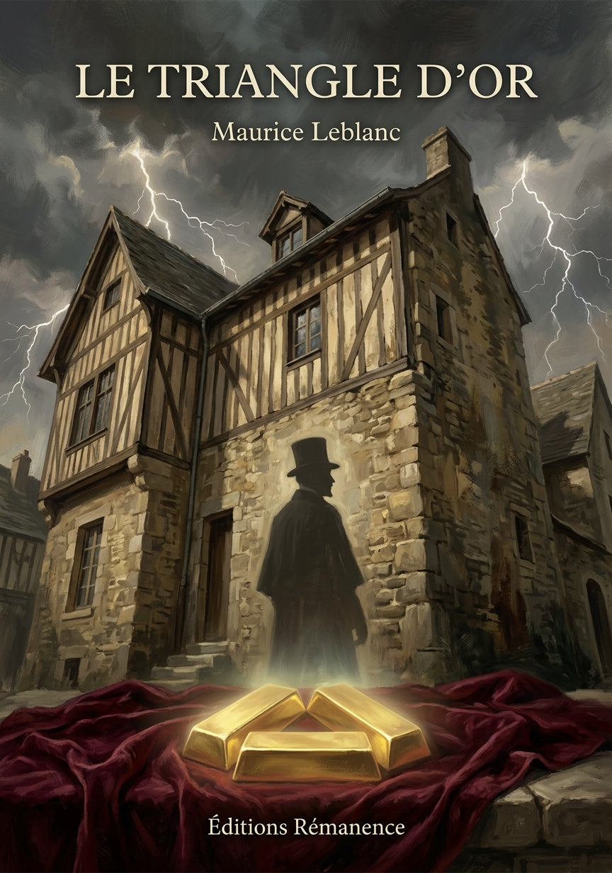 Livre Le Triangle d’or par Maurice Leblanc - Couverture - Editions Remanence